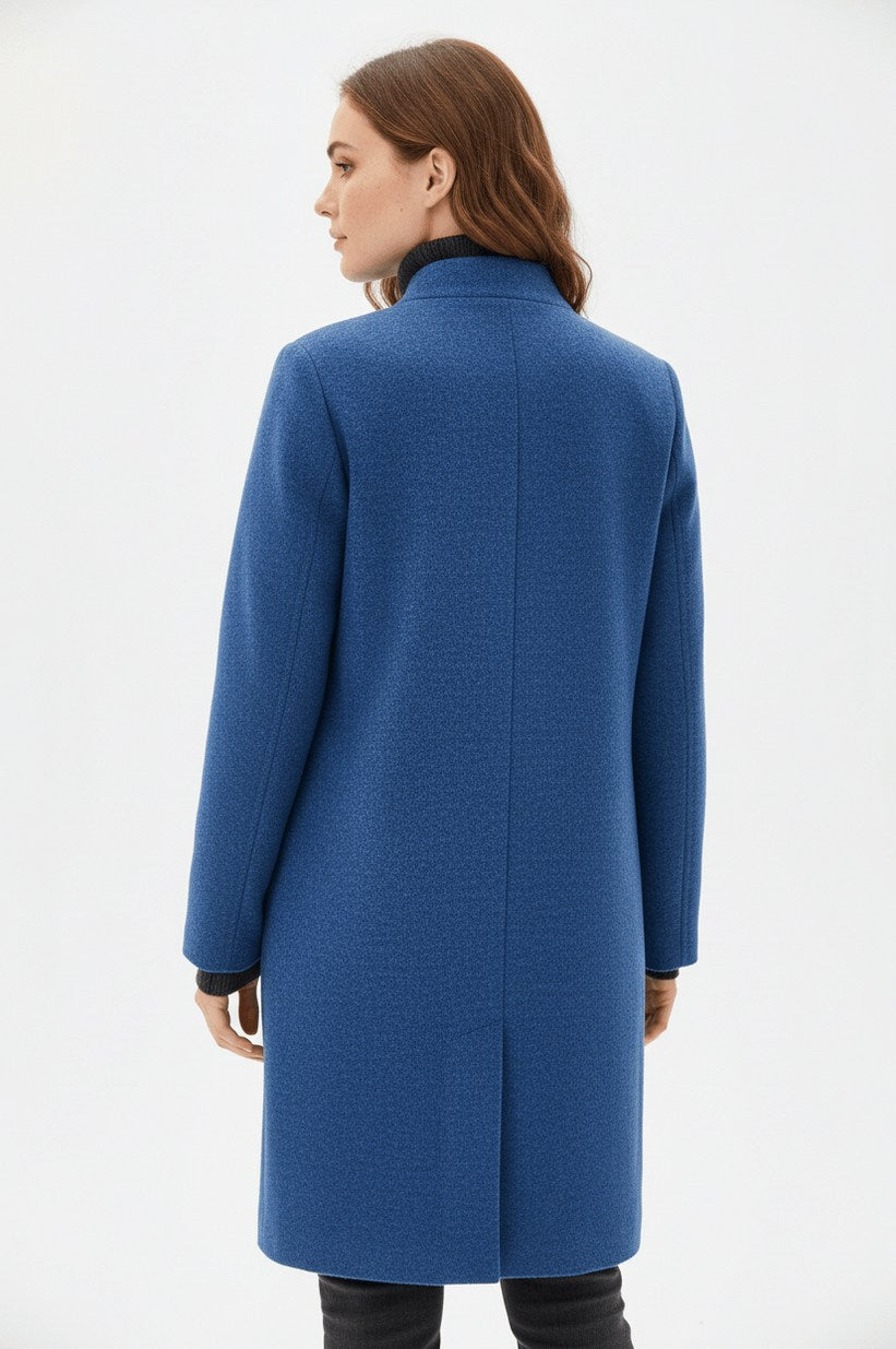 Stand Collar Patch Pocket Coat