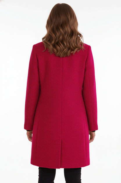 Stand Collar Patch Pocket Coat
