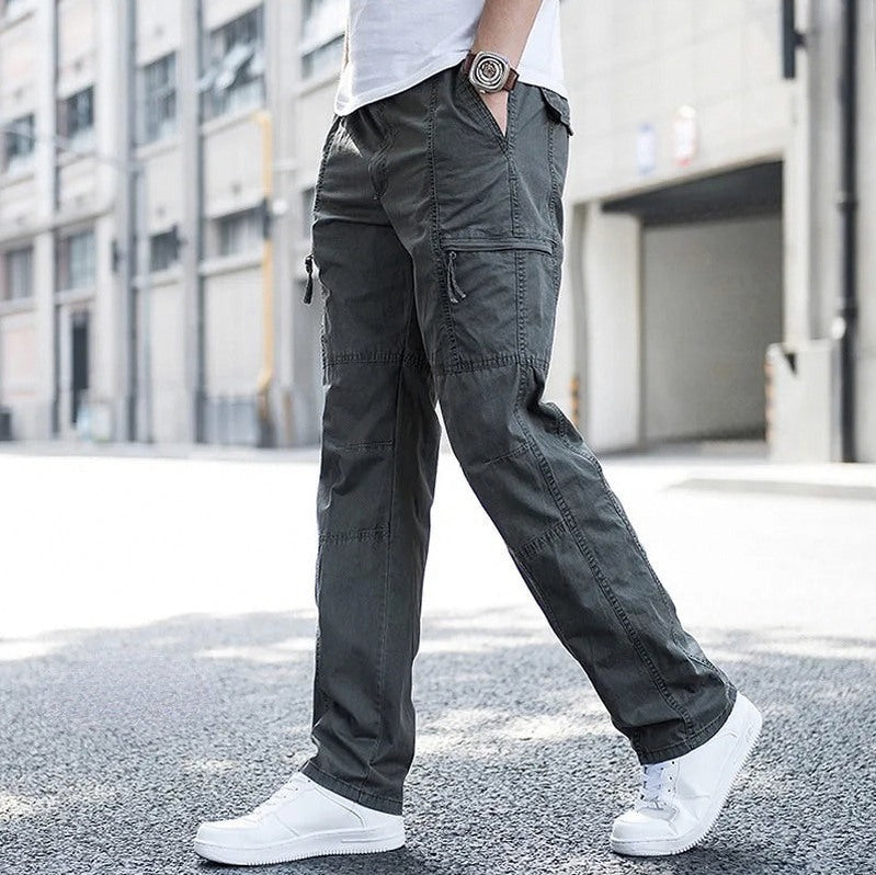 Straight Leg Cargo Pocket Pants