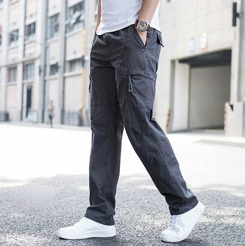 Straight Leg Cargo Pocket Pants