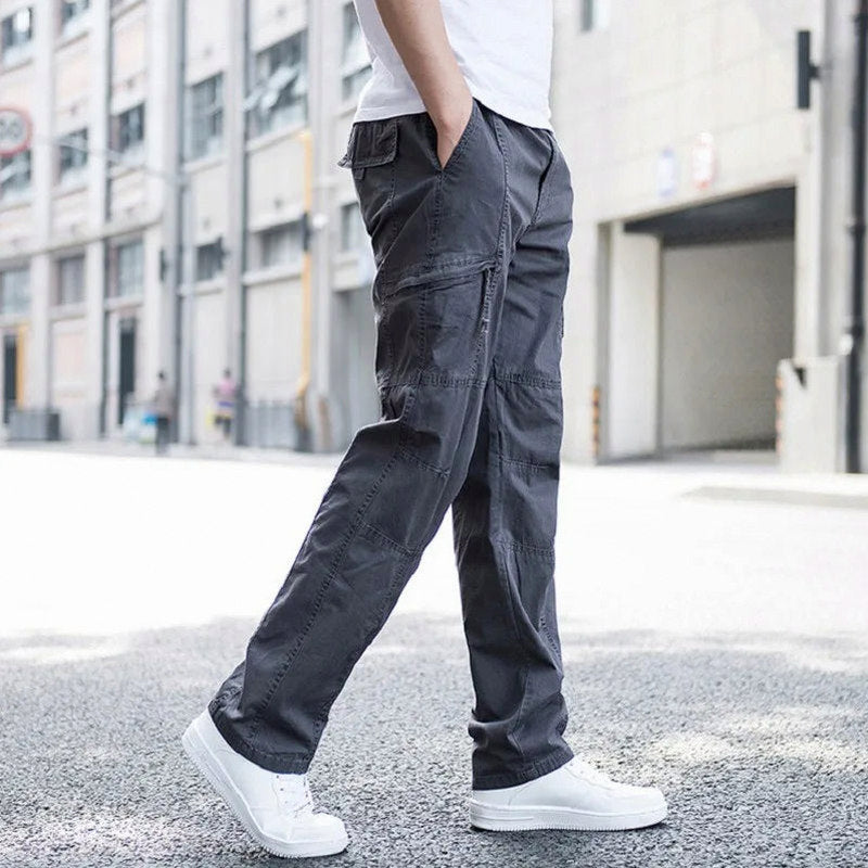Straight Leg Cargo Pocket Pants