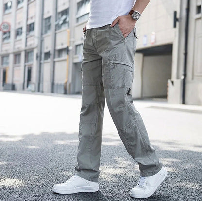 Straight Leg Cargo Pocket Pants
