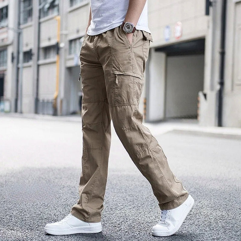 Straight Leg Cargo Pocket Pants