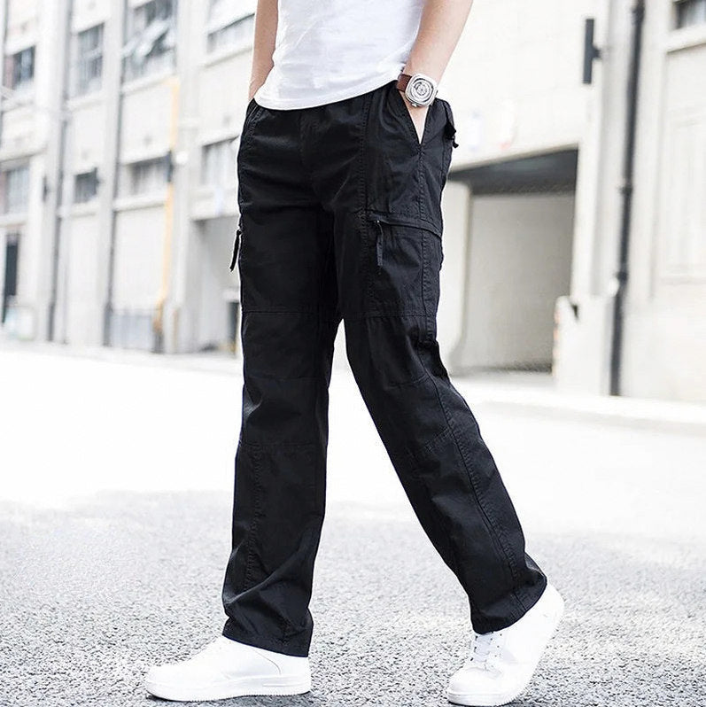 Straight Leg Cargo Pocket Pants