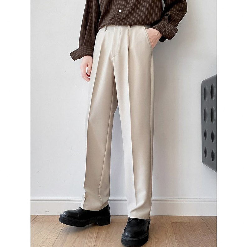 Wide Leg Pleated Dress Pants