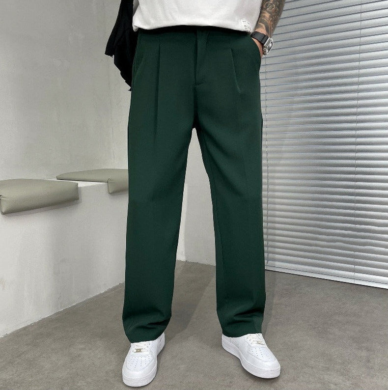 Double Pleat Wide Leg Dress Pants