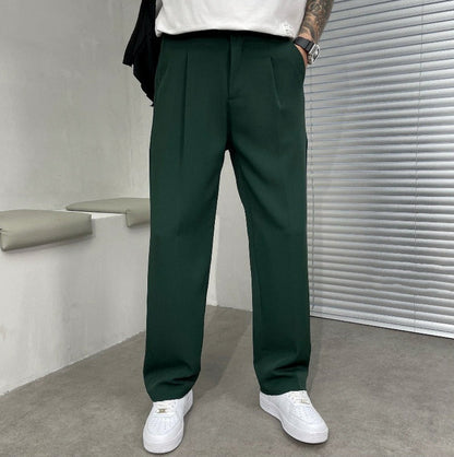Double Pleat Wide Leg Dress Pants
