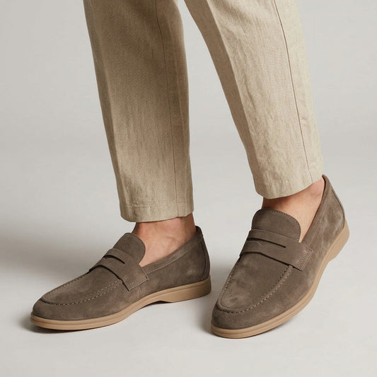 Suede Penny Loafers