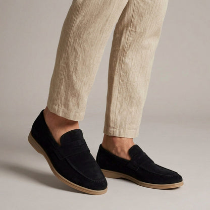 Suede Penny Loafers