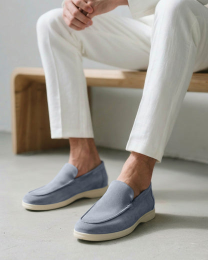 Suede Slip On Loafers