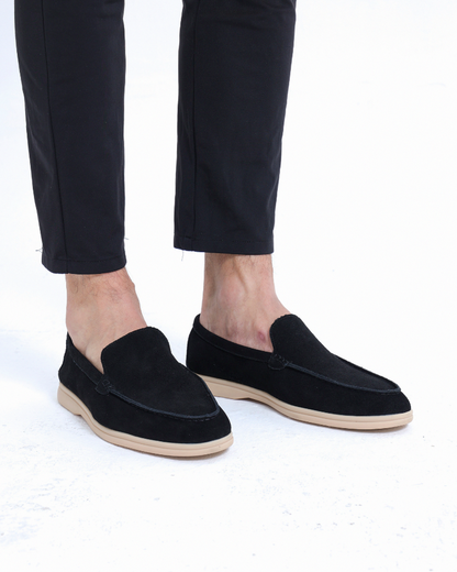Suede Moc Toe Loafers