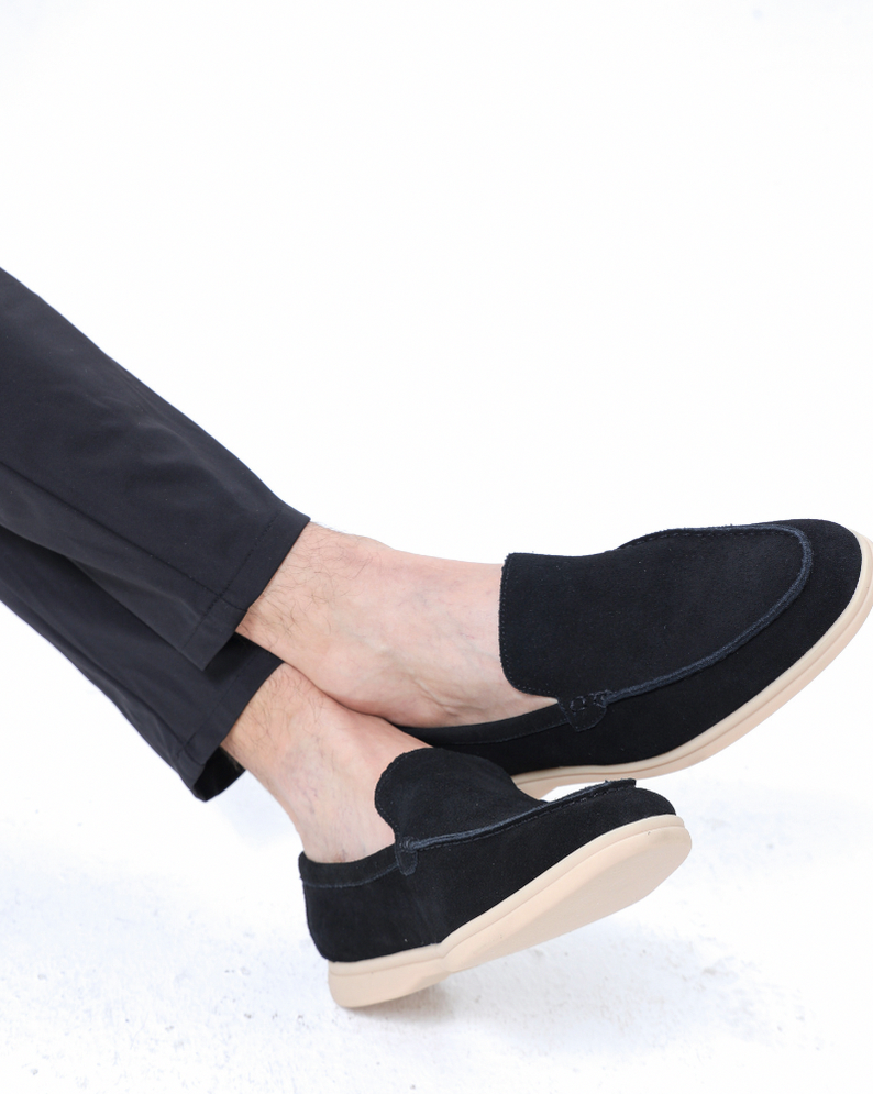 Suede Moc Toe Loafers
