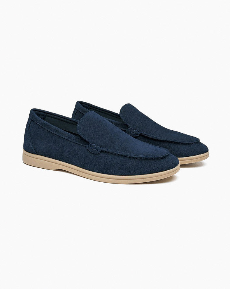 Suede Moc Toe Loafers