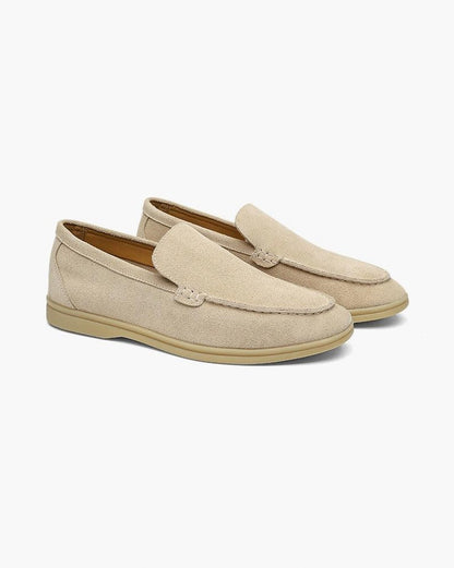 Suede Moc Toe Loafers