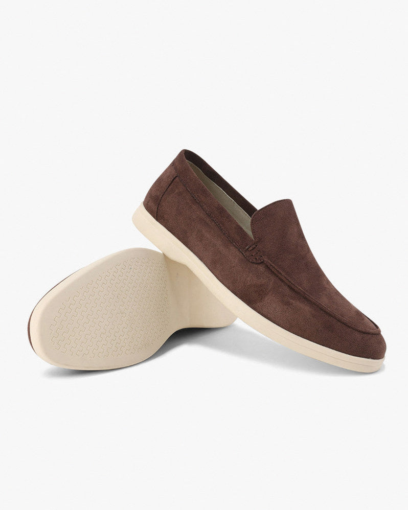 Suede Slip On Loafers
