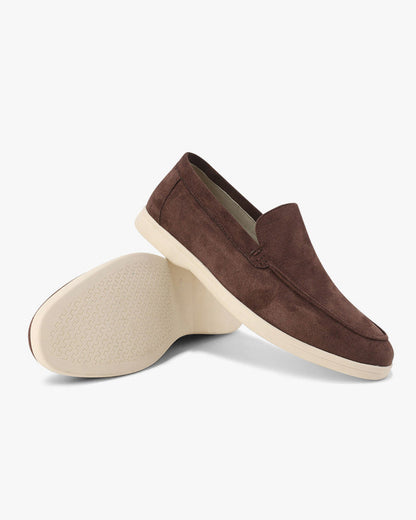 Suede Slip On Loafers