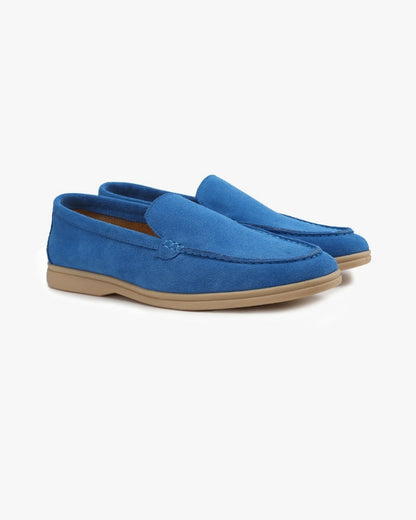 Suede Moc Toe Loafers