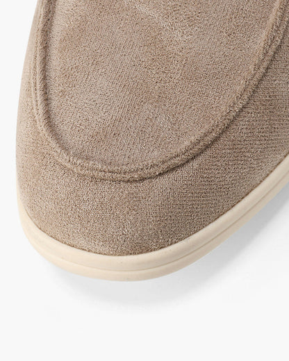 Suede Slip On Loafers