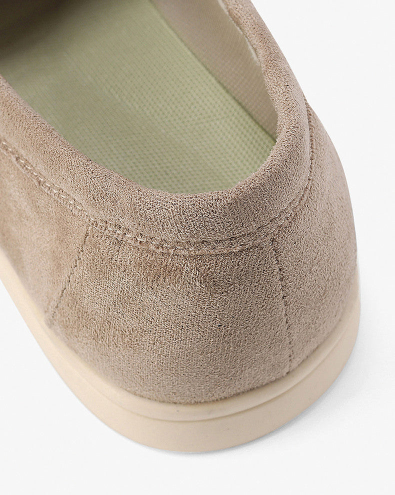 Suede Slip On Loafers
