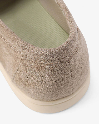 Suede Slip On Loafers