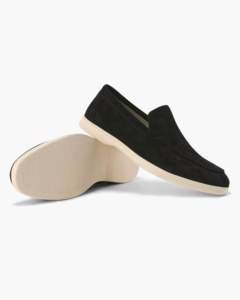 Suede Slip On Loafers