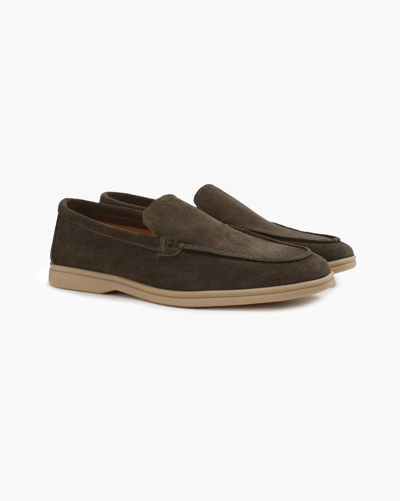 Suede Moc Toe Loafers