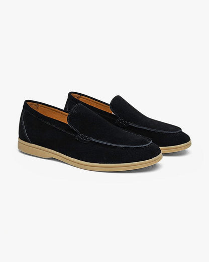 Suede Moc Toe Loafers