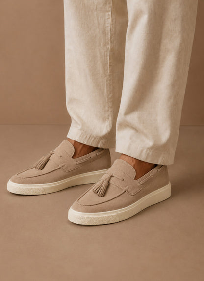 Suede Tassel Slip On Loafers