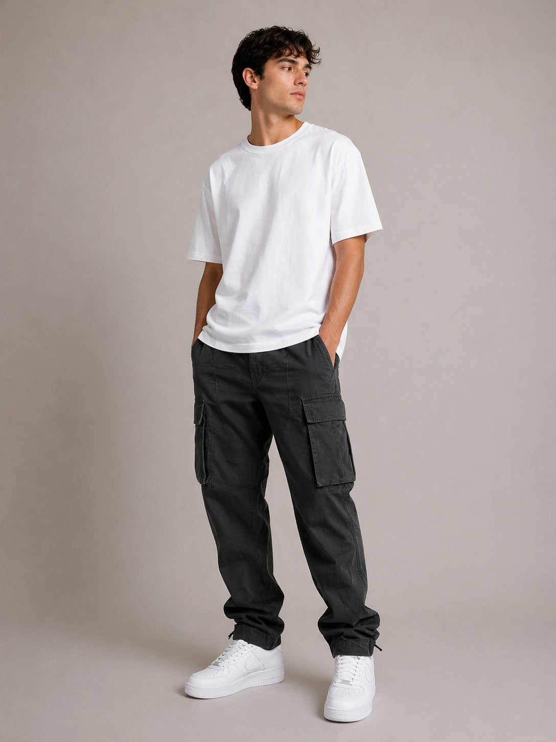 Twill Relaxed Fit Cargo Pants