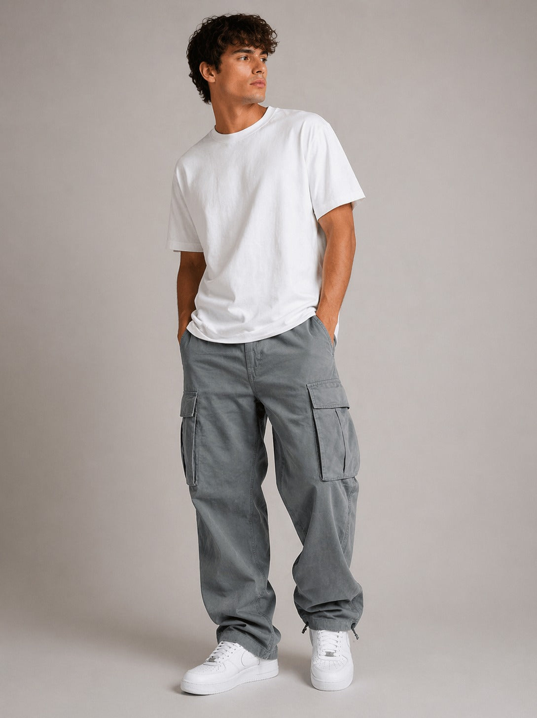 Twill Relaxed Fit Cargo Pants