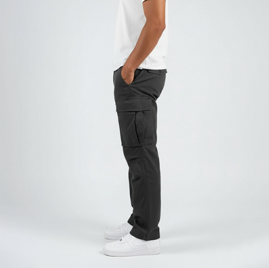 Twill Straight Leg Cargo Pants