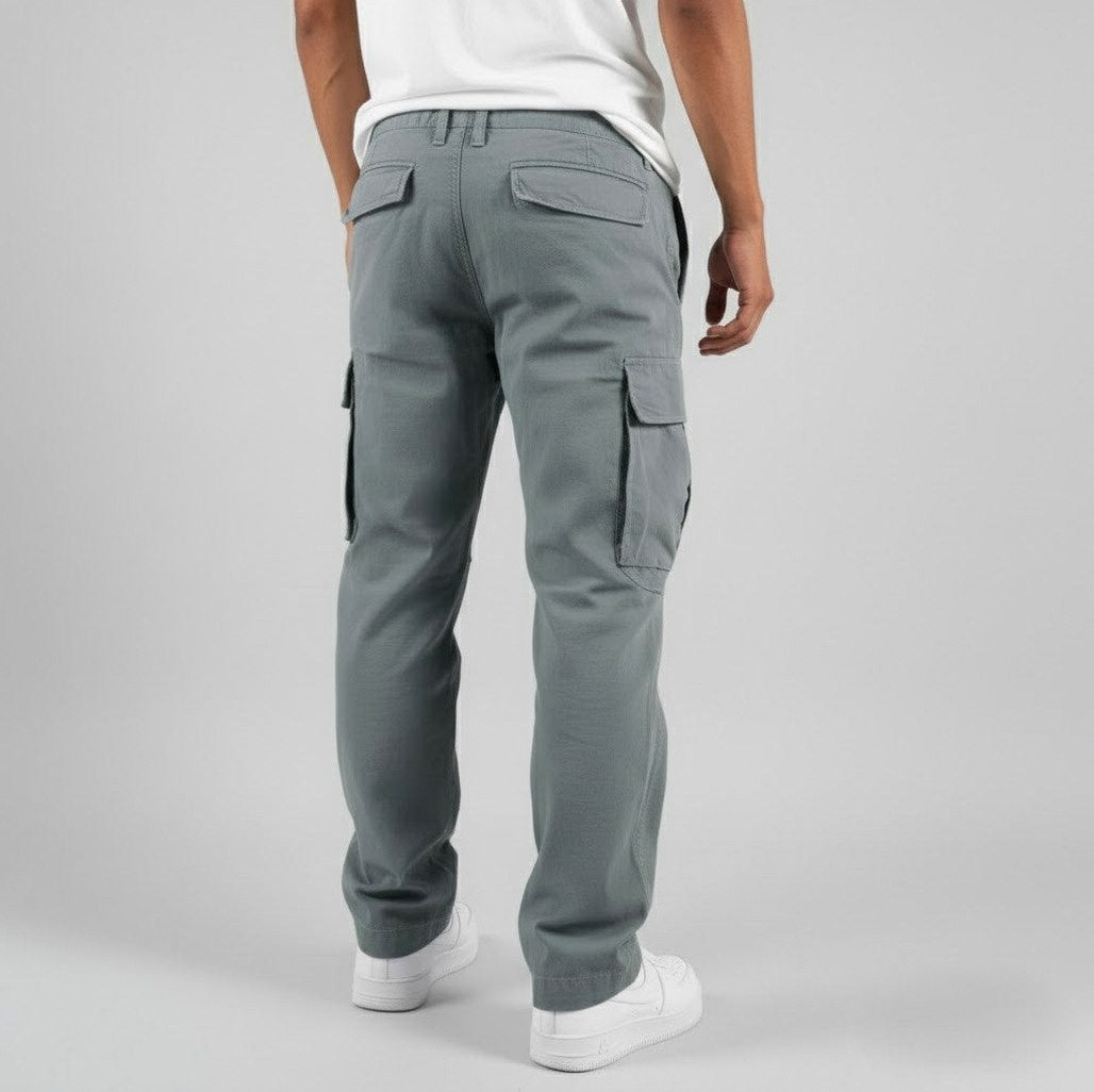 Twill Straight Leg Cargo Pants