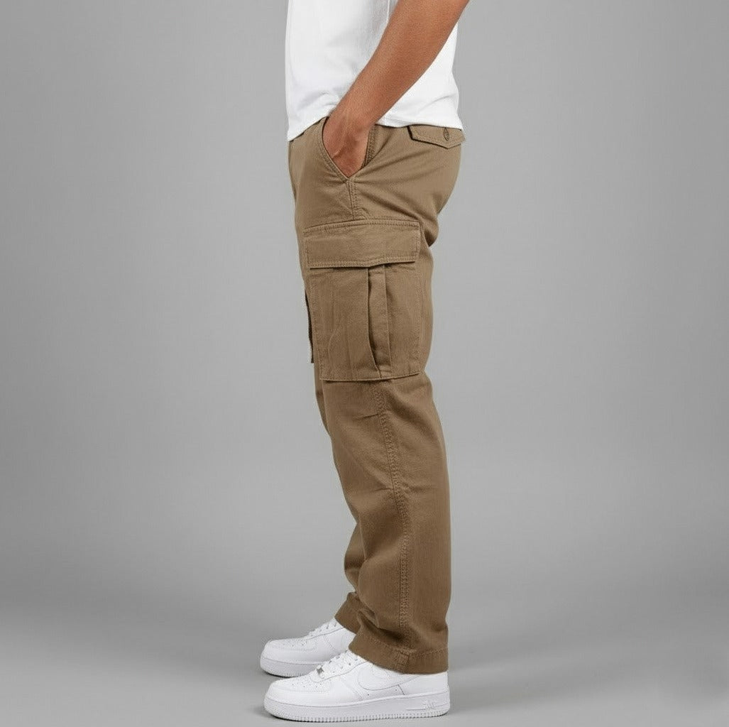 Twill Straight Leg Cargo Pants
