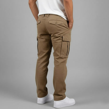 Twill Straight Leg Cargo Pants