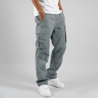 Twill Straight Leg Cargo Pants